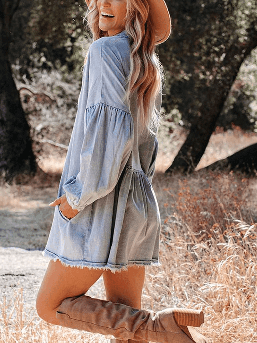 שמלת טוניקה קצרה בגזרת אוברסייז מתנופפת להופעה נשית שאי אפשר להתעלם ממנה - לה איסלה