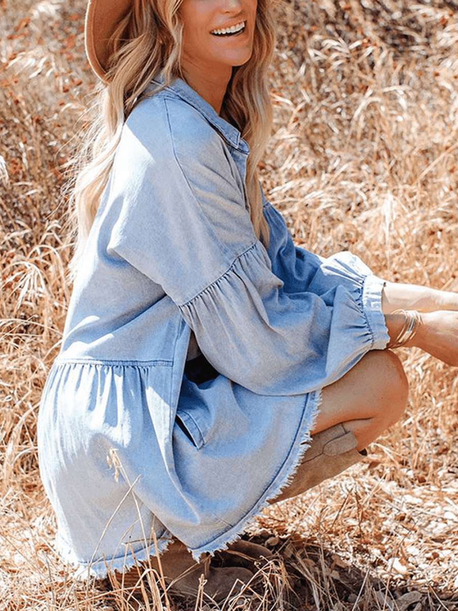 שמלת טוניקה קצרה בגזרת אוברסייז מתנופפת להופעה נשית שאי אפשר להתעלם ממנה - לה איסלה