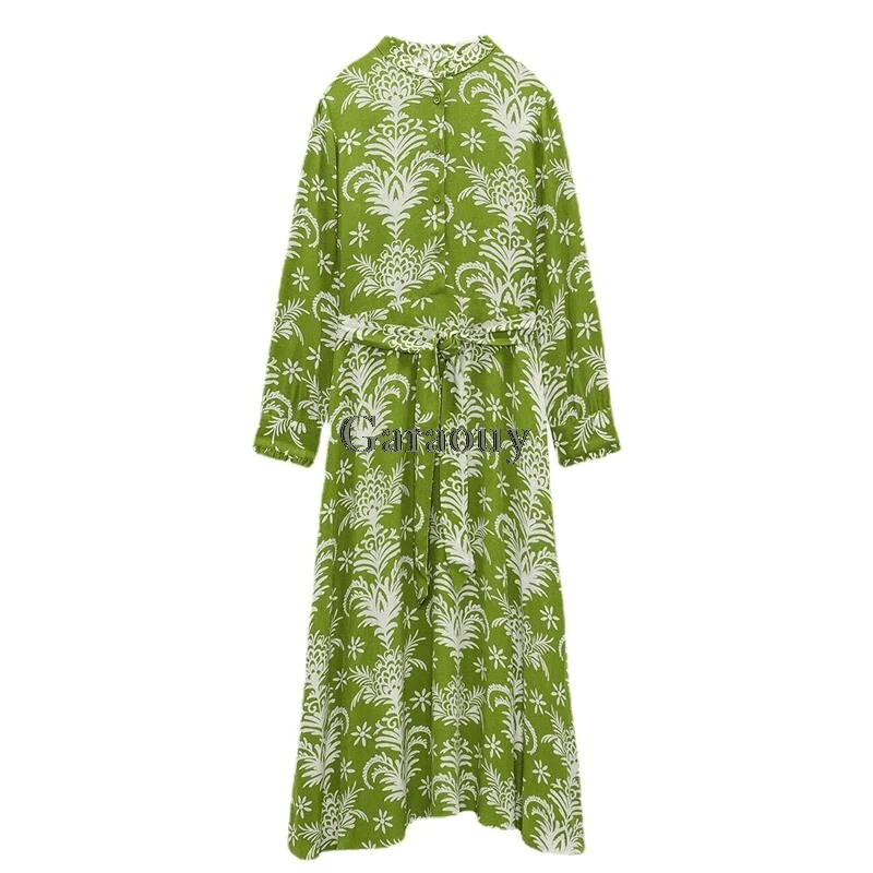 שמלת מקסי בגיזרה נשית קלילה בהדפס פרחוני להופעה נשית מדוייקת ומרהיבה - לה איסלה