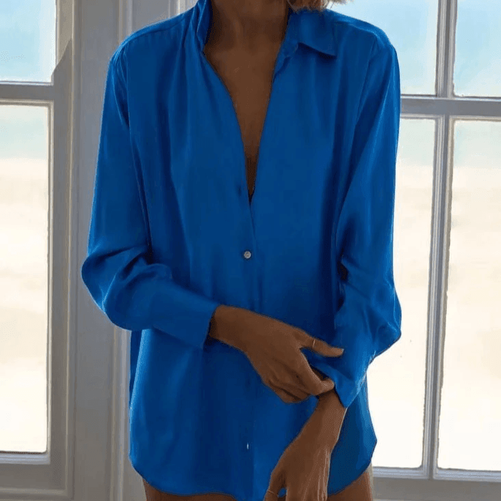 חולצת אוברסייז קלילה מסטאן בסינגון נשי ולא מתאמץ ללוק מקורי מרשים - לה איסלה