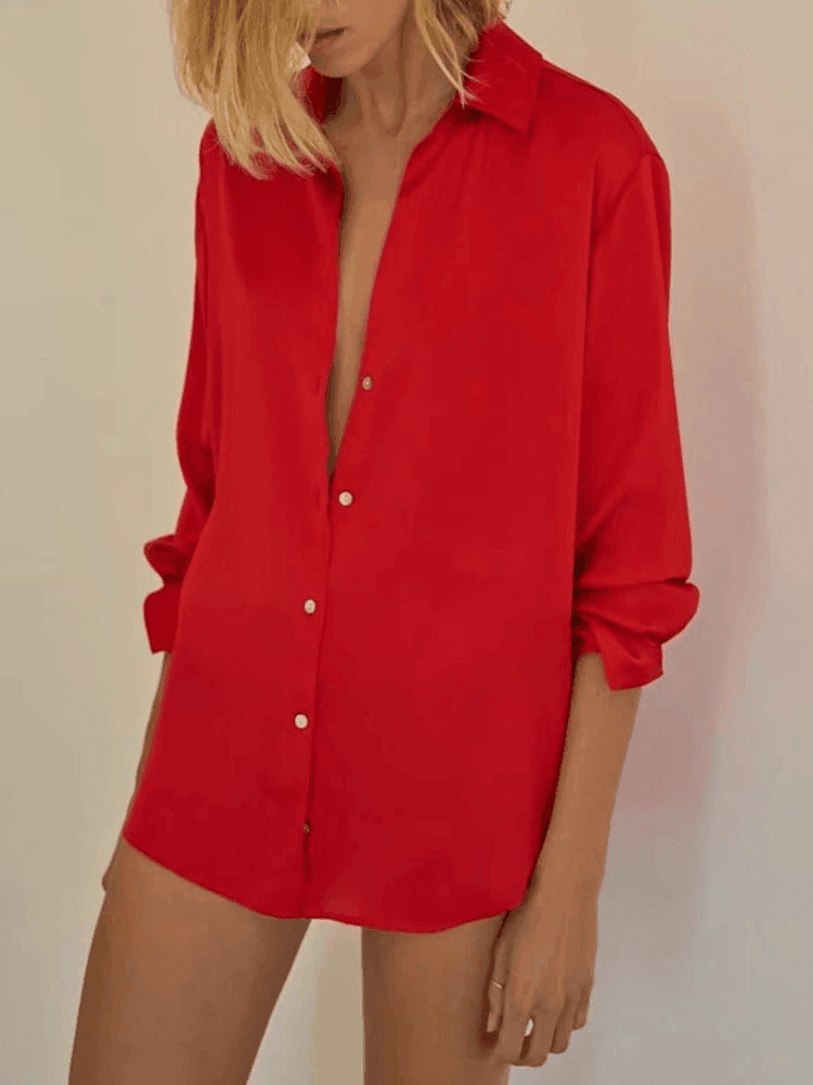 חולצת אוברסייז קלילה מסטאן בסינגון נשי ולא מתאמץ ללוק מקורי מרשים - לה איסלה