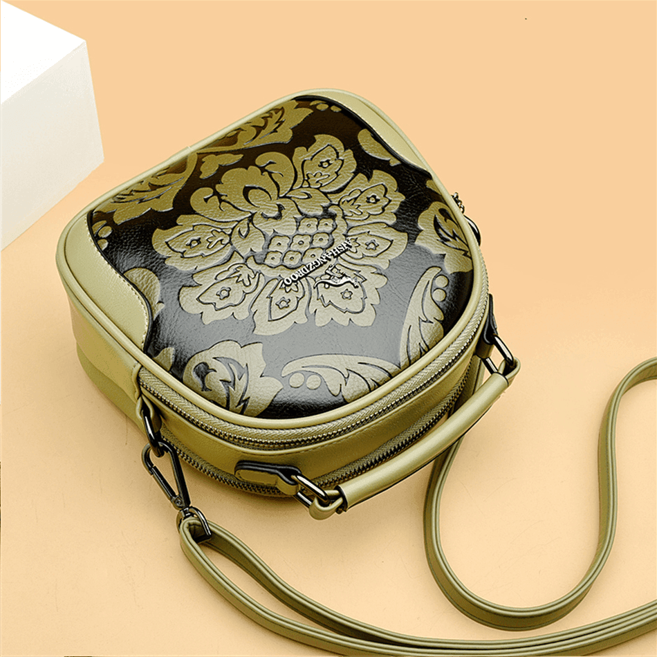 תיק אישי בחלוקה מושלמת של תאים בעיטורי פרחים בסגנון אותנטי עדין ללוק מושלם - לה איסלה