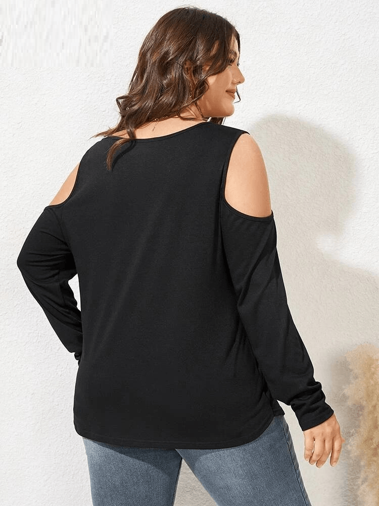 חולצת טריקו ייחודית בקרעים שיקים של אישה אופנתית עוצמתית ללוק מהפנט שלך - לה איסלה 