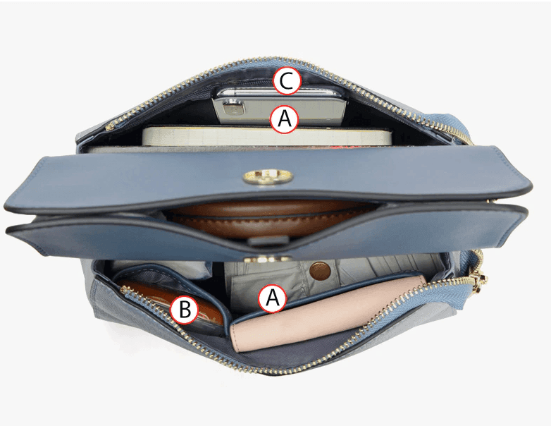 תיק אשי של מעצב איטלקי בגימור אלגנטי יוקרתי ובחלוקה מושלמת של תאים - לה איסלה