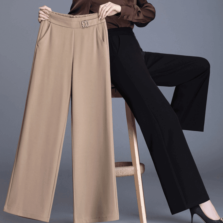 מכנס רחב בגיזרה נשית אלגנטית עם שסע עדין להופעה מרשימה וללוק משובח - לה איסלה