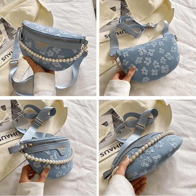 תיק בסיגנון פאוץ איטלקי בגימור פנינים מנצח להופעה הכי כריזמתית שלך - לה איסלה