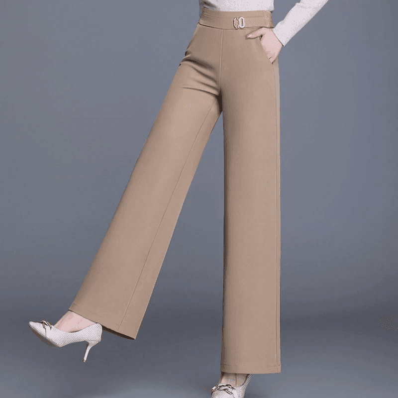 מכנס רחב בגיזרה נשית אלגנטית עם שסע עדין להופעה מרשימה וללוק משובח - לה איסלה