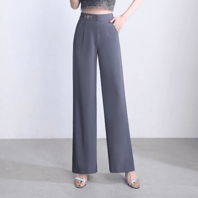 מכנס רחב בגיזרה נשית אלגנטית עם שסע עדין להופעה מרשימה וללוק משובח - לה איסלה