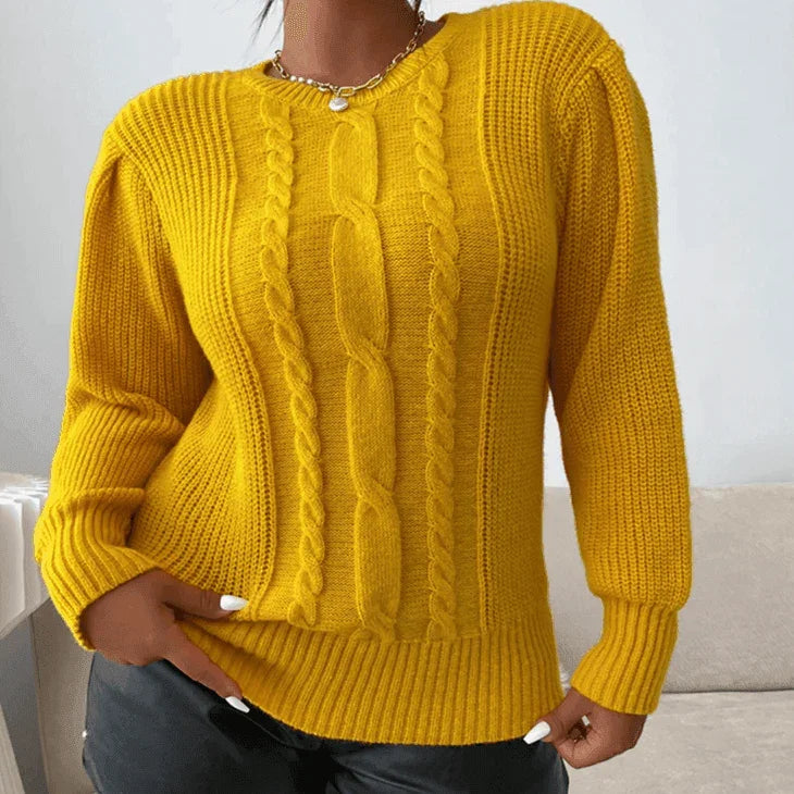 סריג קליל בגימור צמות מ-ש-ג-ע להופעה מחשמלת ומרהיבה לאישה כריזמתית - לה איסלה