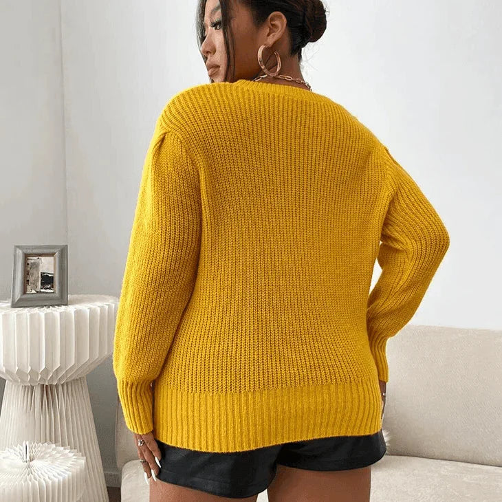 סריג קליל בגימור צמות מ-ש-ג-ע להופעה מחשמלת ומרהיבה לאישה כריזמתית - לה איסלה