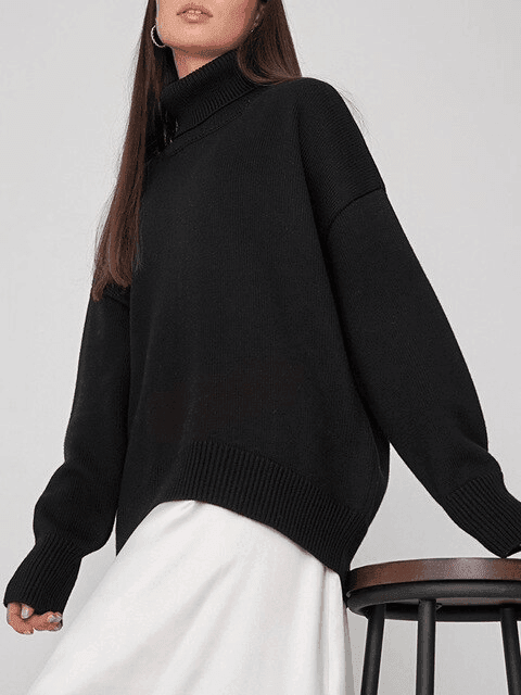 סריג גולף מושלם ואסימטרי לעונה הקרובה להופעה נשית מרהיבה וללוק מעצים - לה איסלה