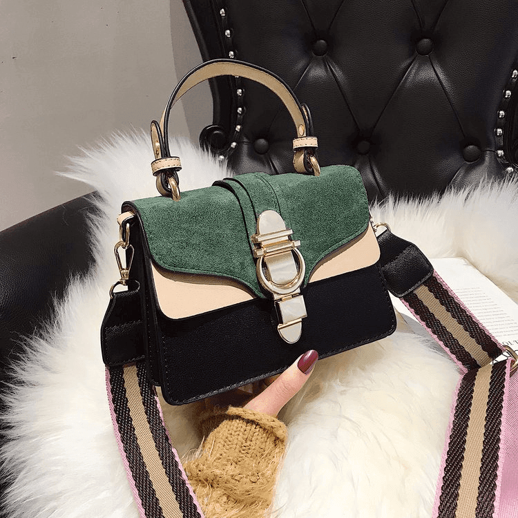 תיק קטן של מעצב ספרדי בגימור זמש איכותי להופעה נשית מקסימה - לה איסלה