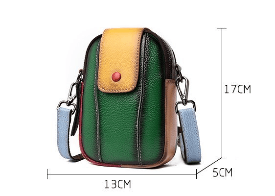 תיק צד לנסיעות מעור בגיזרה צבעונית לקיץ להופעה טרנדית מדהימה וללוק מושך - לה איסלה