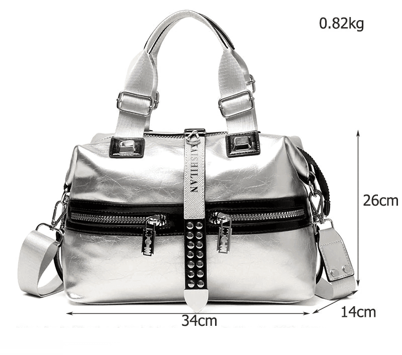 תיק עור מ-ש-ג-ע בעיצוב נשי היסטרי להופעה בולטת ומעצימה - לה איסלה