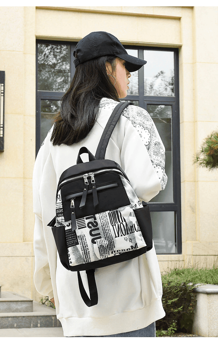 תיק גב קליל בגיזרה נשית מחמיאה לנשיאה של חפצים אישיים ללוק אורבני מדליק - לה איסלה