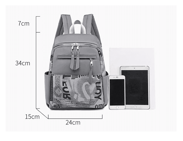 תיק גב קליל בגיזרה נשית מחמיאה לנשיאה של חפצים אישיים ללוק אורבני מדליק - לה איסלה