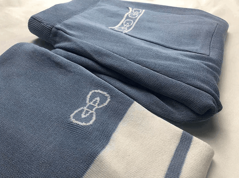 סט קייצי מבד נושם של מעצב מפורטוגל של חולצה ומכנס ארוך להופעה נשית מזמינה - לה איסלה