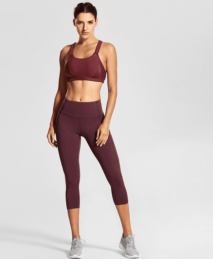 חזיית ספורט בסגירת סקוץ אופנתית לתמיכה מקסימלית בגב - לה איסלה