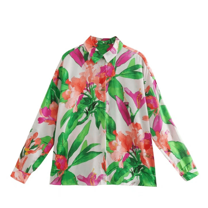 מכופתרת ספארי בגיזרת אוברסייז מרשימה בצבעוניות מושלמת ללוק נשי טרנדי - לה איסלה