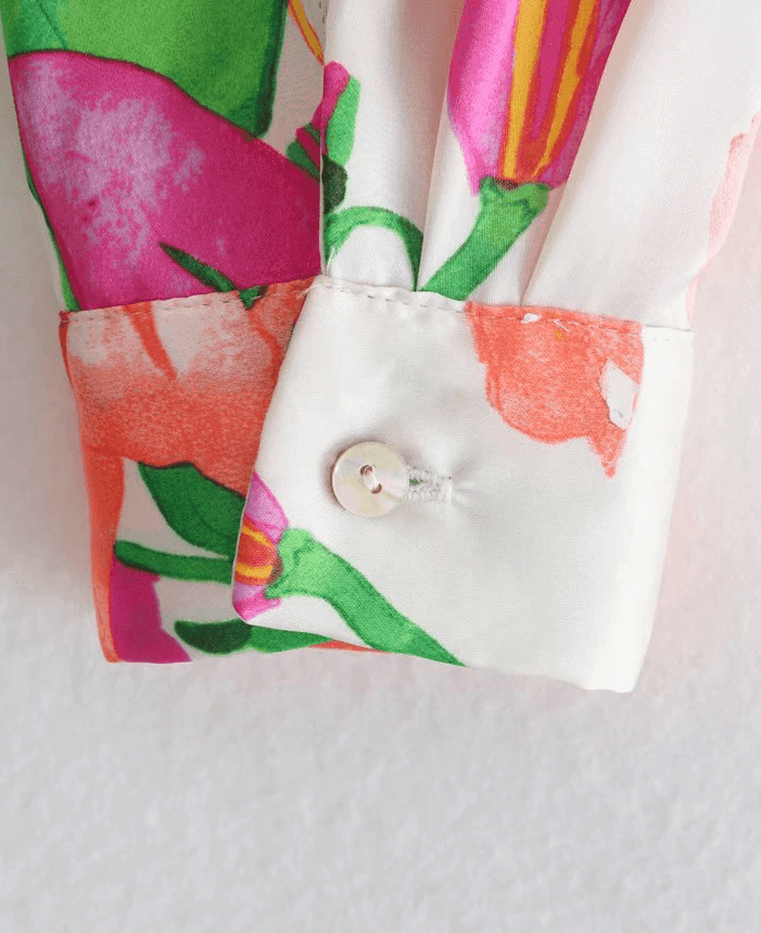 מכופתרת ספארי בגיזרת אוברסייז מרשימה בצבעוניות מושלמת ללוק נשי טרנדי - לה איסלה