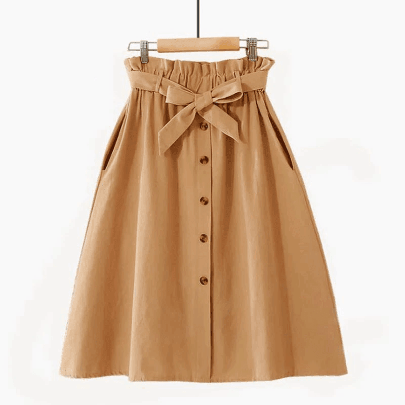 חצאית קשירה כובשת בגיזרת מותן מחמיאה להופעה של אישה שקולעת ישר למטרה - לה איסלה