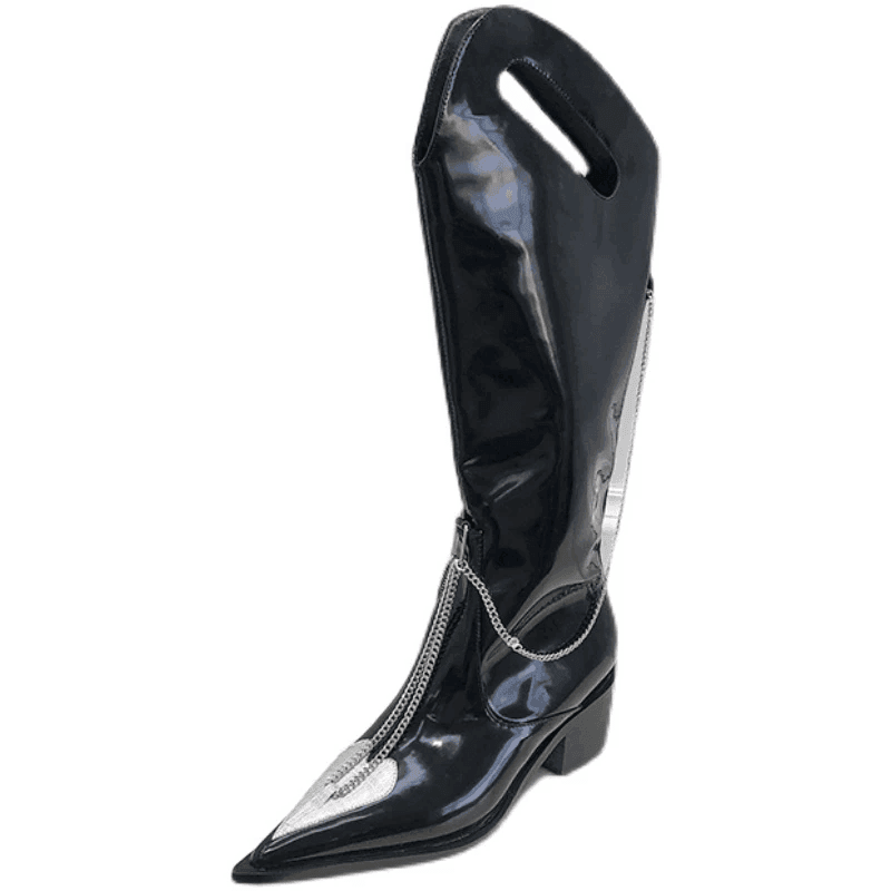 מגף בוקרים מושלם מאיטליה בגימור מטאלי בצורת לב ובתוספת גולדפילד מהפנט - לה איסלה