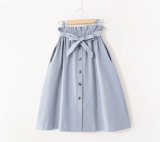 חצאית קשירה כובשת בגיזרת מותן מחמיאה להופעה של אישה שקולעת ישר למטרה - לה איסלה