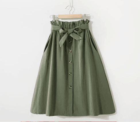 חצאית קשירה כובשת בגיזרת מותן מחמיאה להופעה של אישה שקולעת ישר למטרה - לה איסלה