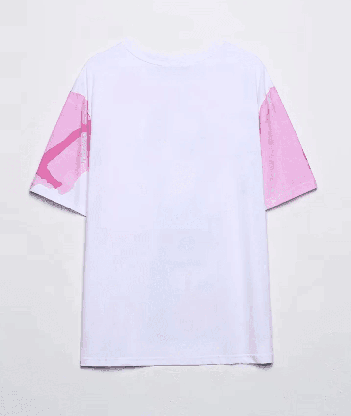 טי שירט כותנה מושקעת בגימור אופנתי של אישה עצמאית סוחפת ללוק מדוייק - לה איסלה