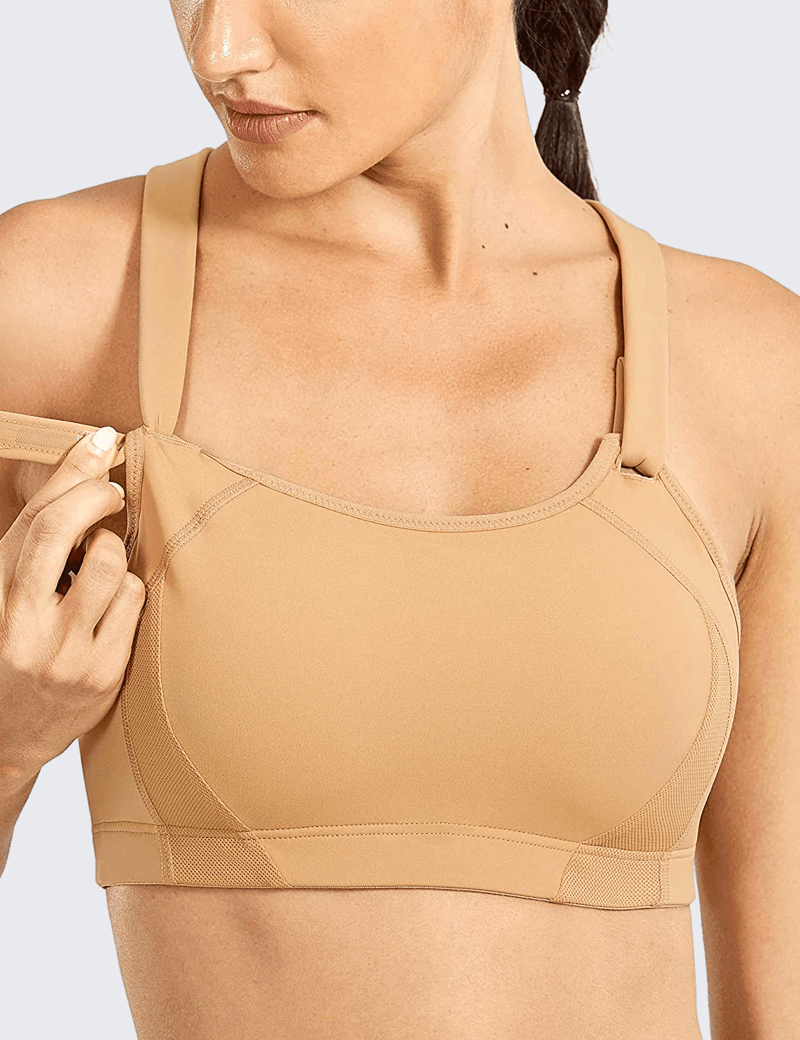 חזיית ספורט בסגירת סקוץ אופנתית לתמיכה מקסימלית בגב - לה איסלה