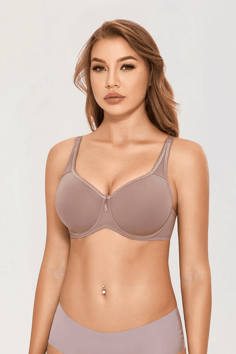 חזיית מינימייזר מרופדת לאחיזה אורטופדית בגב בכיסוי מלא ואפקטיבי - לה איסלה