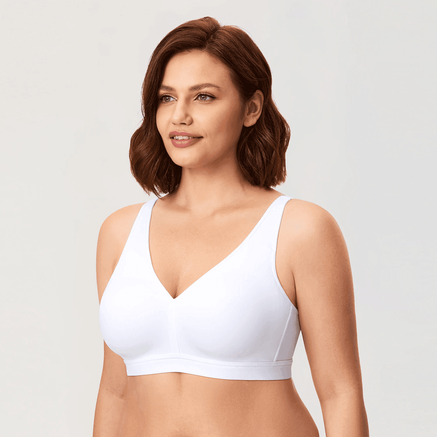 חזיית כותנה ללא עצם בסגירה אחורית אורטופדית להגנה ושמירה על יציבה נכונה - לה איסלה