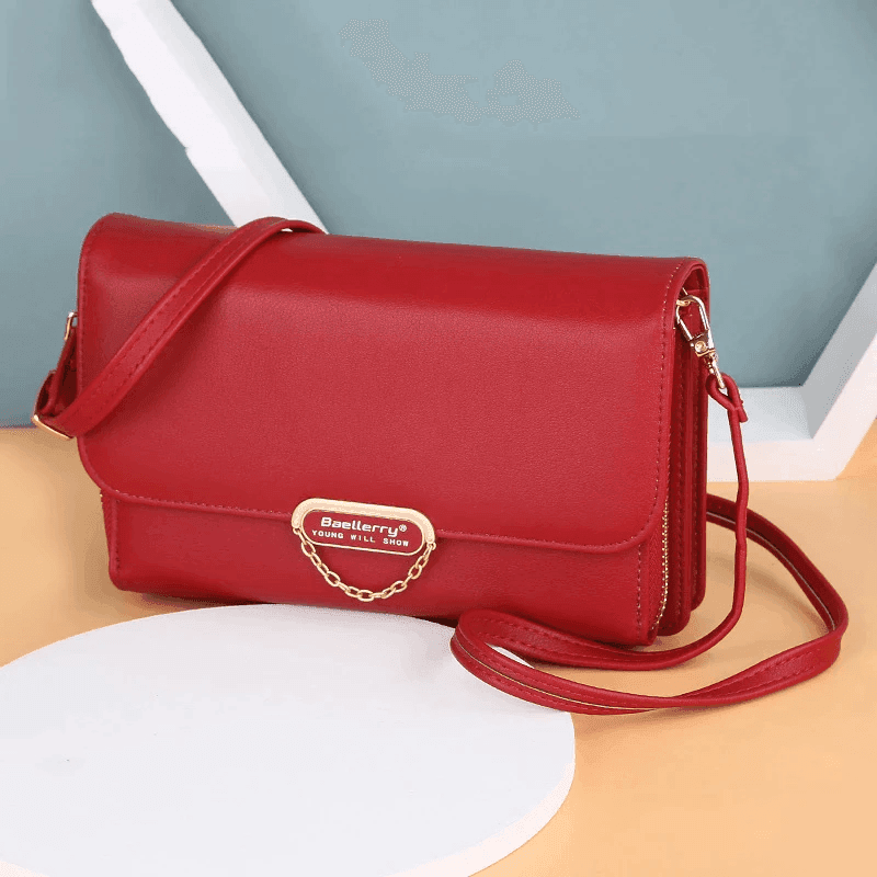 תיק שהוא ארנק בגיזרה מכילה בחלוקה פרקטית של תאים להופעה נשית מרהיבה - לה איסלה