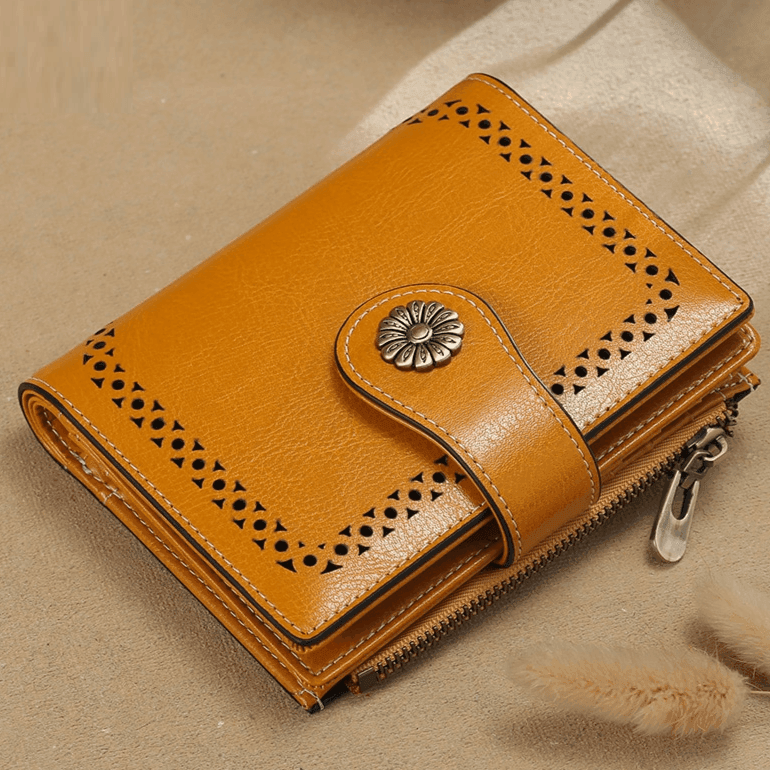 ארנק עור מקורי מאיטליה של מעצב בגיזרה פרקטית ובחלוקה חכמה של תאים ללוק אופנתי - לה איסלה