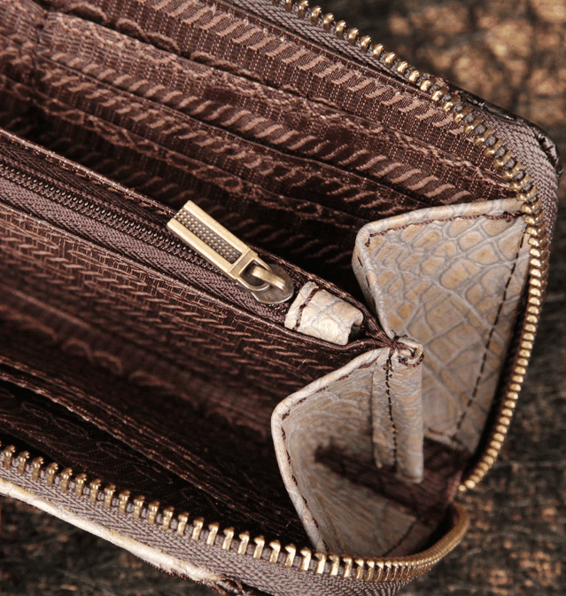 ארנק עור מקורי ממילאנו בעיצוב מעויינים בצבעים שונים להופעה מדוייקת ונכונה וללוק כובש - לה איסלה