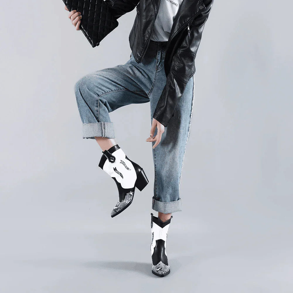 מגפון בוקרים איטלקי בגימור מנוחש שפיצי ללוק נשי מרהיב ולהופעה אופנתית לוהטת - לה איסלה