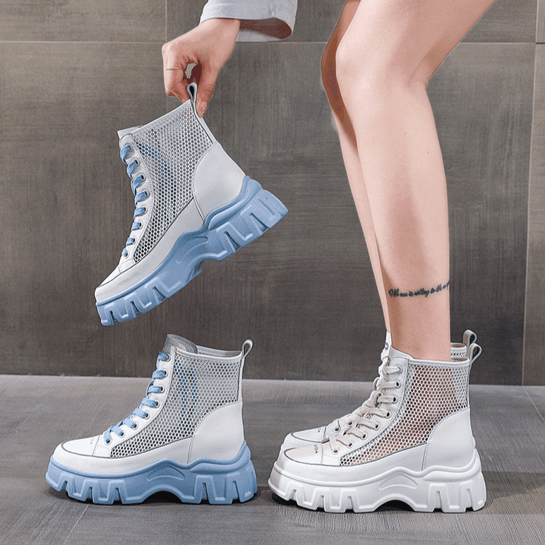 נעל עור בשילוב חורים עדינים להופעה קייצית מושלמת וללוק ישראלי אותנטי - לה איסלה