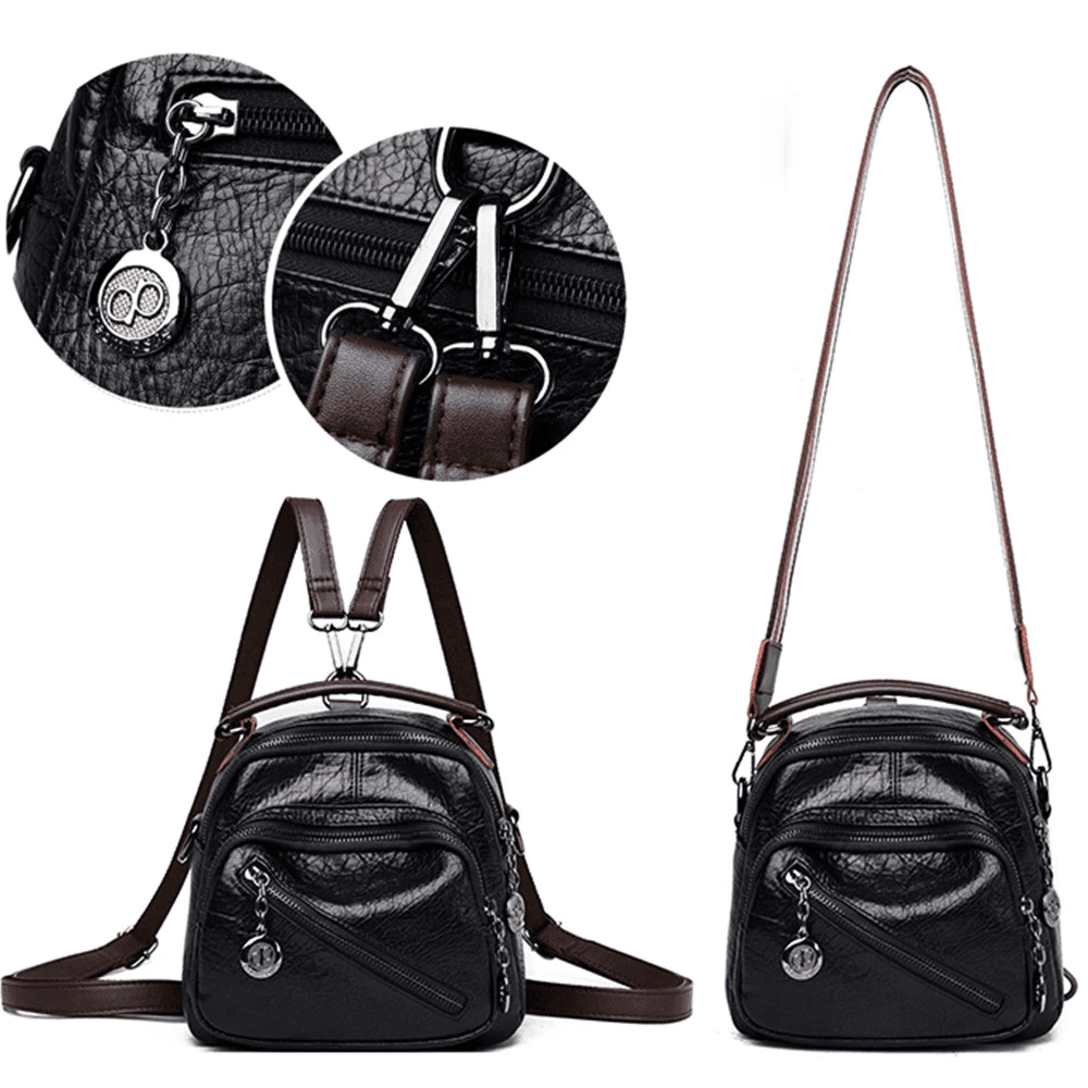 תיק גב אישי מעור בגיזרה אלגנטית ובגימור איכותי פרקטי להופעה נשית כובשת - לה איסלה