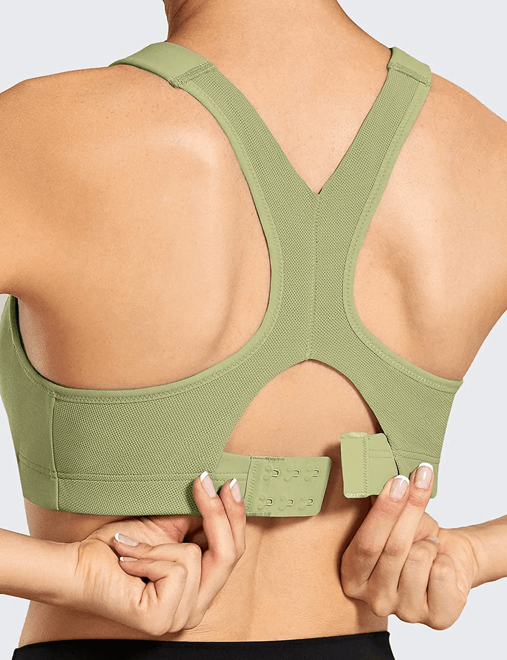 חזיית ספורט בסגירת סקוץ אופנתית לתמיכה מקסימלית בגב - לה איסלה