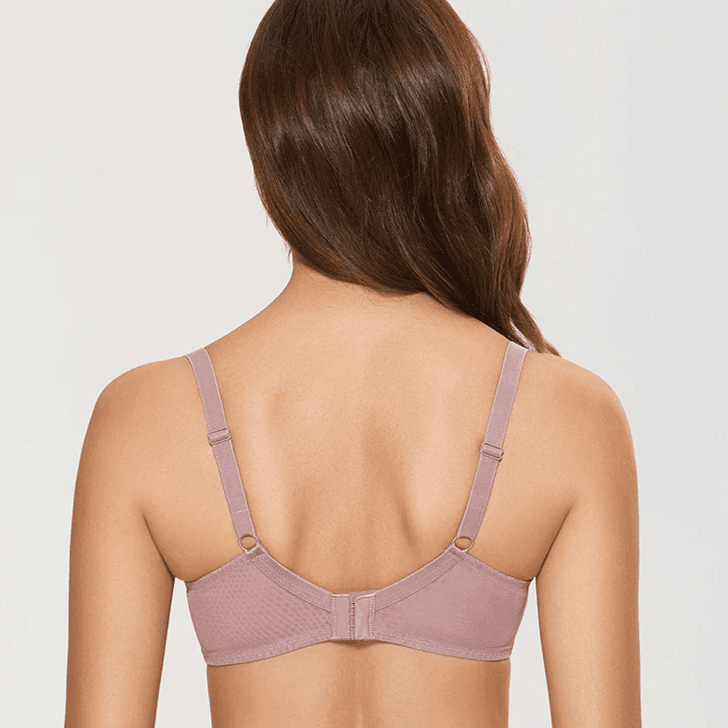 חזיית תחרה רומנטית בכיסוי מלא ללוק אלגנטי ועוצמתי- סגול אופנתי - לה איסלה