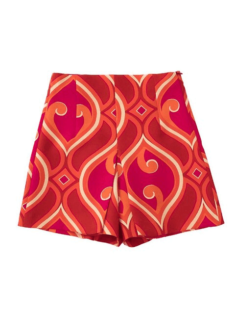 סט מקסים של מכנס וחולצה בגימור גאומטרי בסיגנון 'זארה' ללוק נשי מלא עוצמה ורגש - לה איסלה