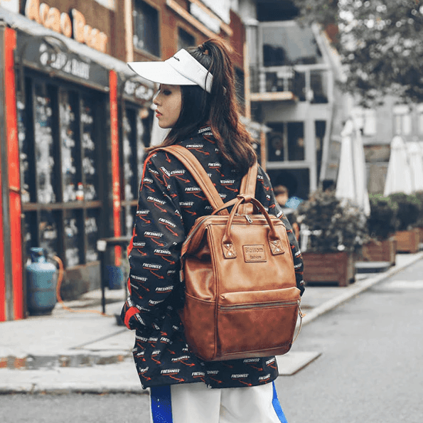 תיק גב מושלם מעור לנשיאת 'לפטופ' וחפצים אישיים בסיגנון נוכח מתמיד - לה איסלה