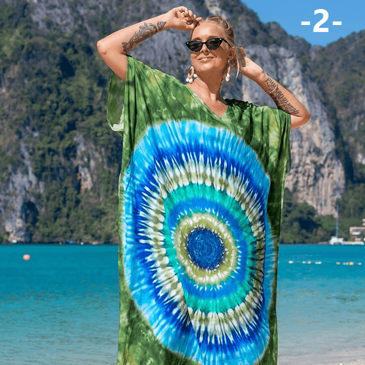 שמלת חוף קלילה בצבעוניות קייצית מושלמת ללוק נשי כובש ולהופעה שלא ישכחו לך - לה איסלה