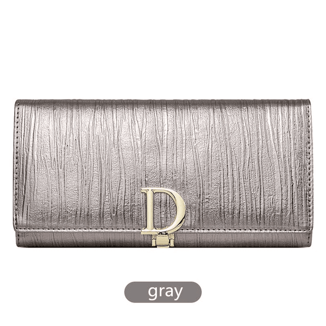 ארנק עור מקורי בסיגנון 'דיור' לאיחסון מרבי עם הרבה תאים ללוק טרנדי ולהופעה אופנתית - לה איסלה