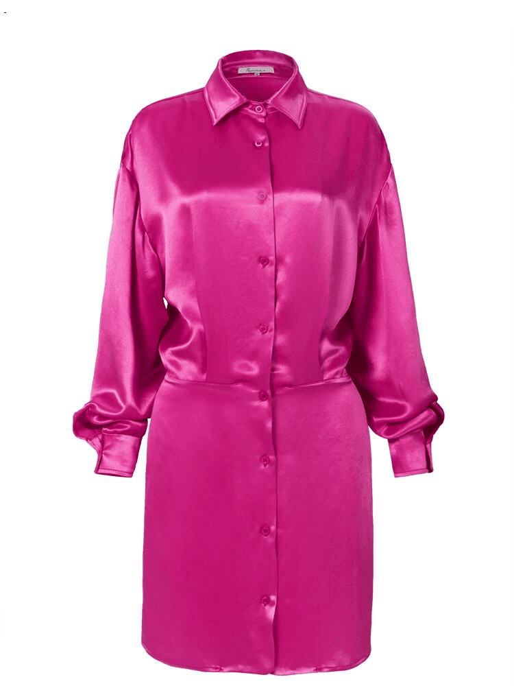 שמלת מעצב איטלקי בצבע פוקסיה טרנדי ומהפנט להופעה שתמיד תהיי בה במרכז - לה איסלה