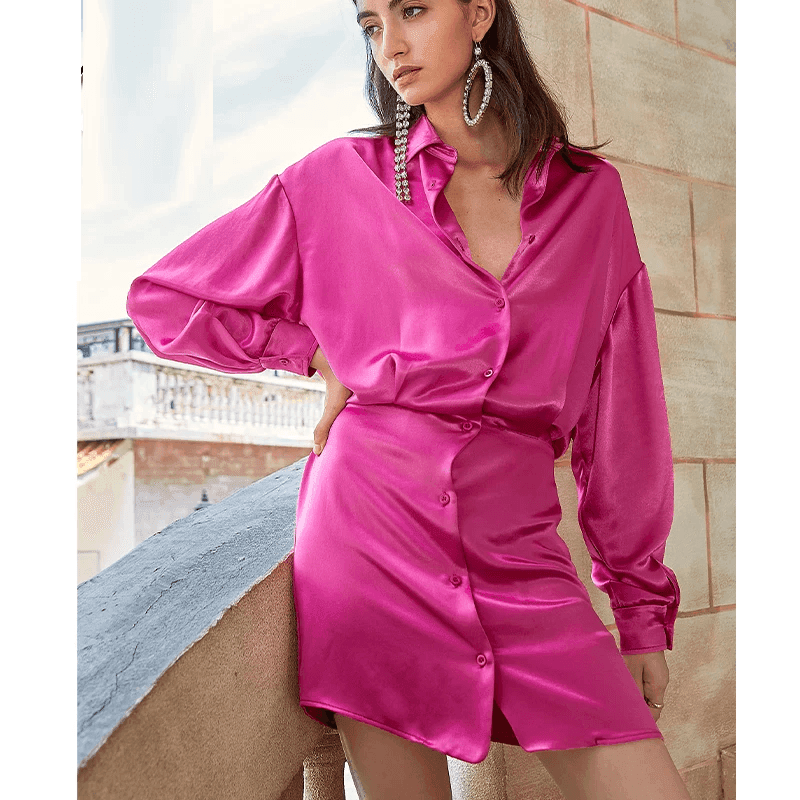 שמלת מעצב איטלקי בצבע פוקסיה טרנדי ומהפנט להופעה שתמיד תהיי בה במרכז - לה איסלה