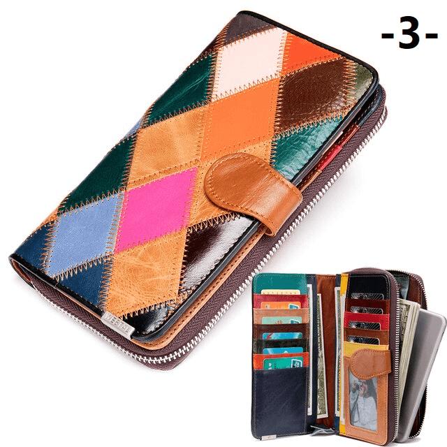 ארנק עור מקורי מאיטליה בגימור קייצי צבעוני לאישה שבטוחה בעצמה וללוק ייחודי - לה איסלה