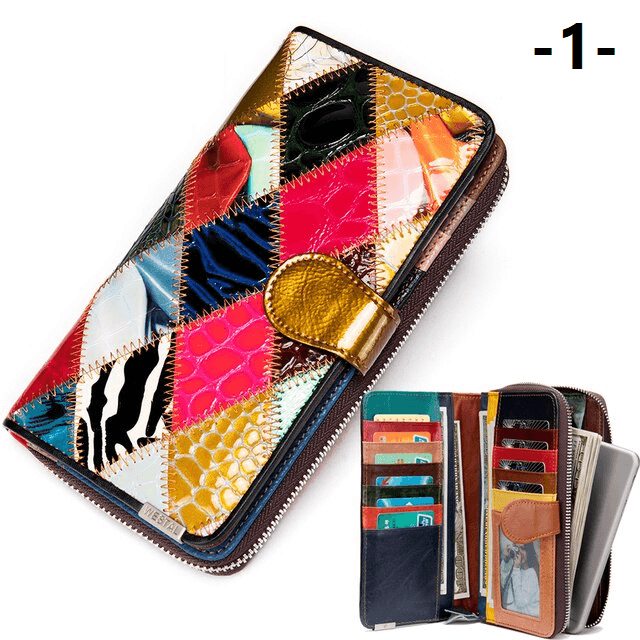 ארנק עור מקורי מאיטליה בגימור קייצי צבעוני לאישה שבטוחה בעצמה וללוק ייחודי - לה איסלה