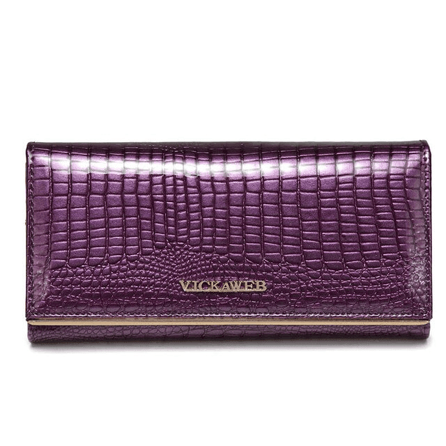 ארנק עור מקורי מאיטליה בגימור לקה מ-ש-ג-ע ללוק נשי איכותי ולהופעה אלגנטית ויקרתית - לה איסלה