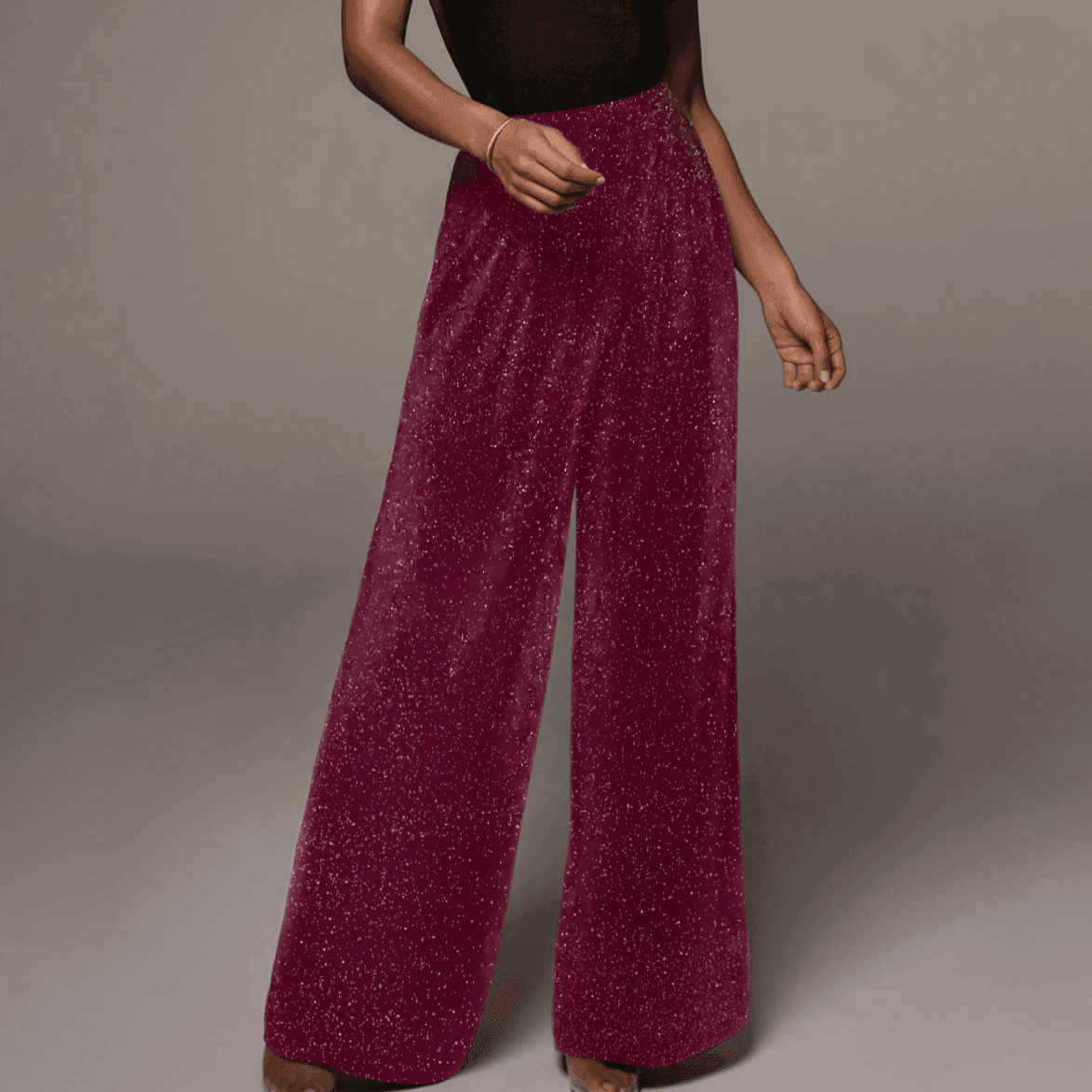 מכנס ערב בגיזרת פדלפון נוצצת להופעה נשית מכובדת וללוק מהפנט ללא מאמץ - לה איסלה